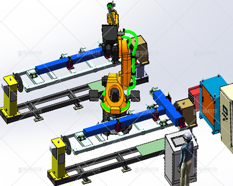 焊接<a href='http://m.yamin.net.cn' target='_blank'><u>機器人工作站</u></a>布局